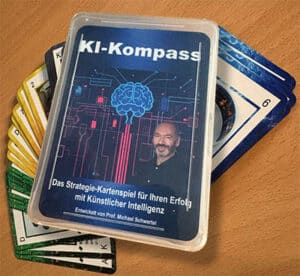 KI Kompass Kartenspiel von Prof Michael Schwertel für KI Strategien Workshops Unternehmen Anwendung künstliche Intelligenz