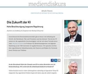 KI Zukunft Risiken Regulierung Mediendiskurs